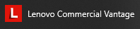 Lenovo Commercial Vantage within the home screen