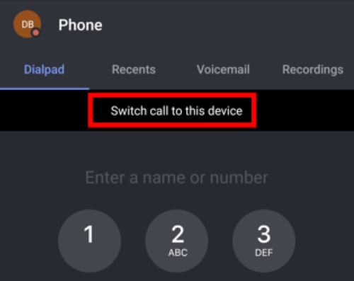 The switch call to this device highlighted in red 