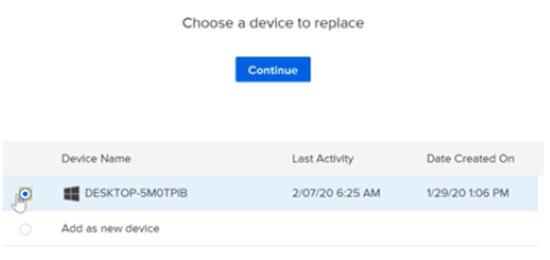 The other computers that you have logged into Crashplan with, with one specifically selected